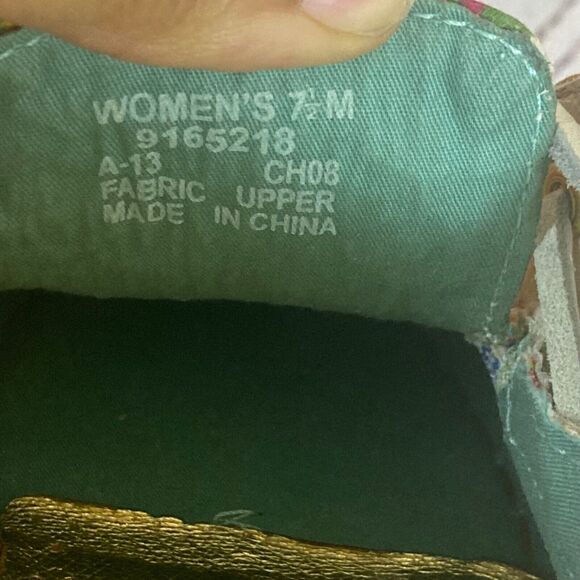 Sperry‎ Top Sider Shoes Womens 7.5 Beaded Fabric Rainbow Core Colors Loafers - Picture 8 of 8